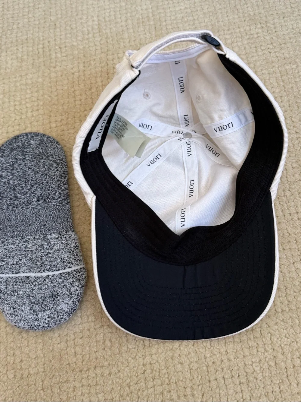 Vuori Corduroy Baseball Cap and NWT Vuori socks